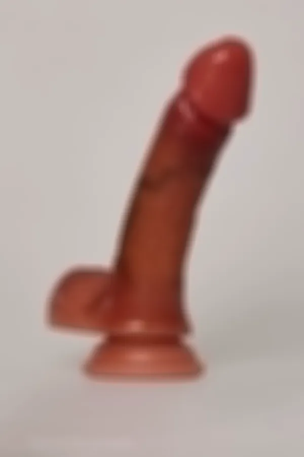 Realistischer Dildo - 15 cm leicht gewölbt – Bild 2